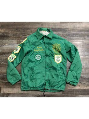 Vtg '83 Palatine Park Dist Soccer Usa Palatine Celtic Jacket Small Chalk Line